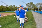 Baseball vs Babson  Wheaton College Baseball players celebrate their victory over Babson to win the NEWMAC Championship for the third year in a row. - (Photo by Keith Nordstrom) : Wheaton, baseball, NEWMAC